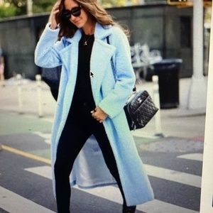 Something Navy Light Blue Coat